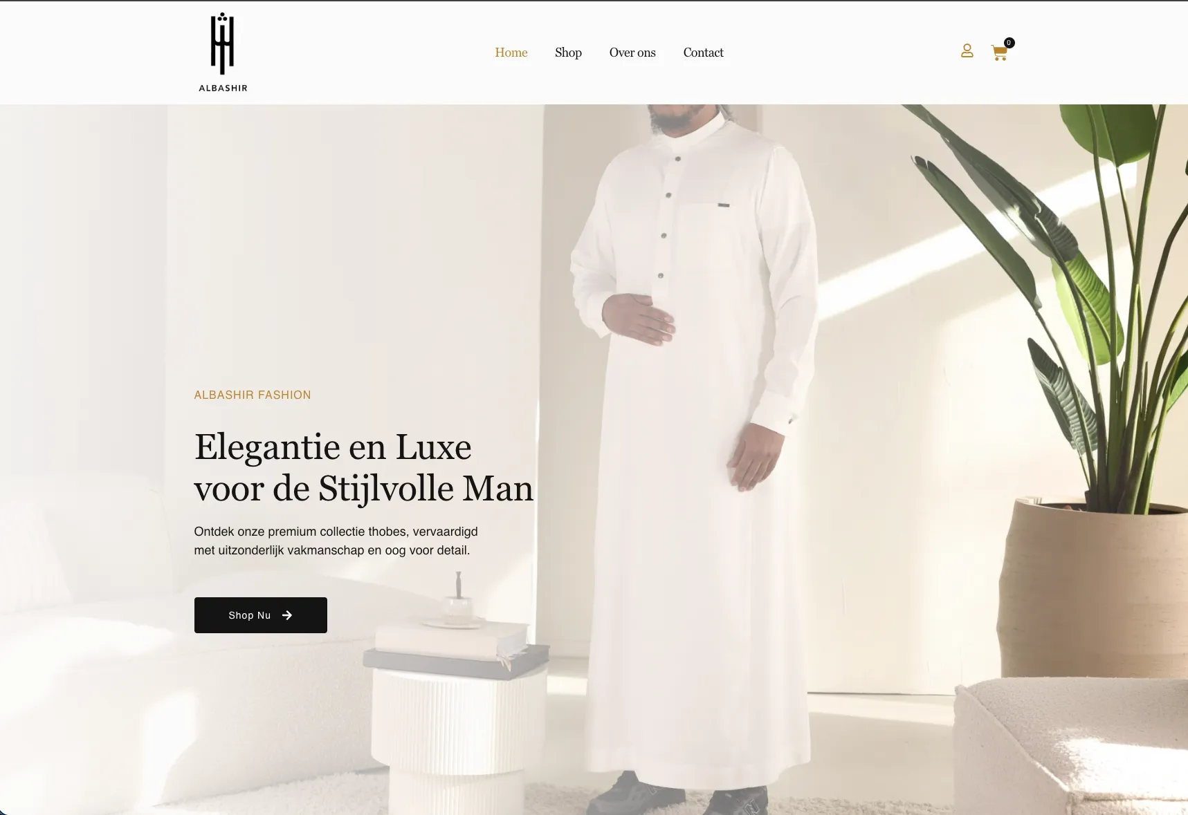 Voorbeeld van een door RVD Webdesign gebouwde webshop